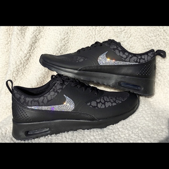 Swarovski Crystal Nike Air Max Thea Print Shoes NWT Swarovski Crystal Bling Nike Air Max Thea NWT